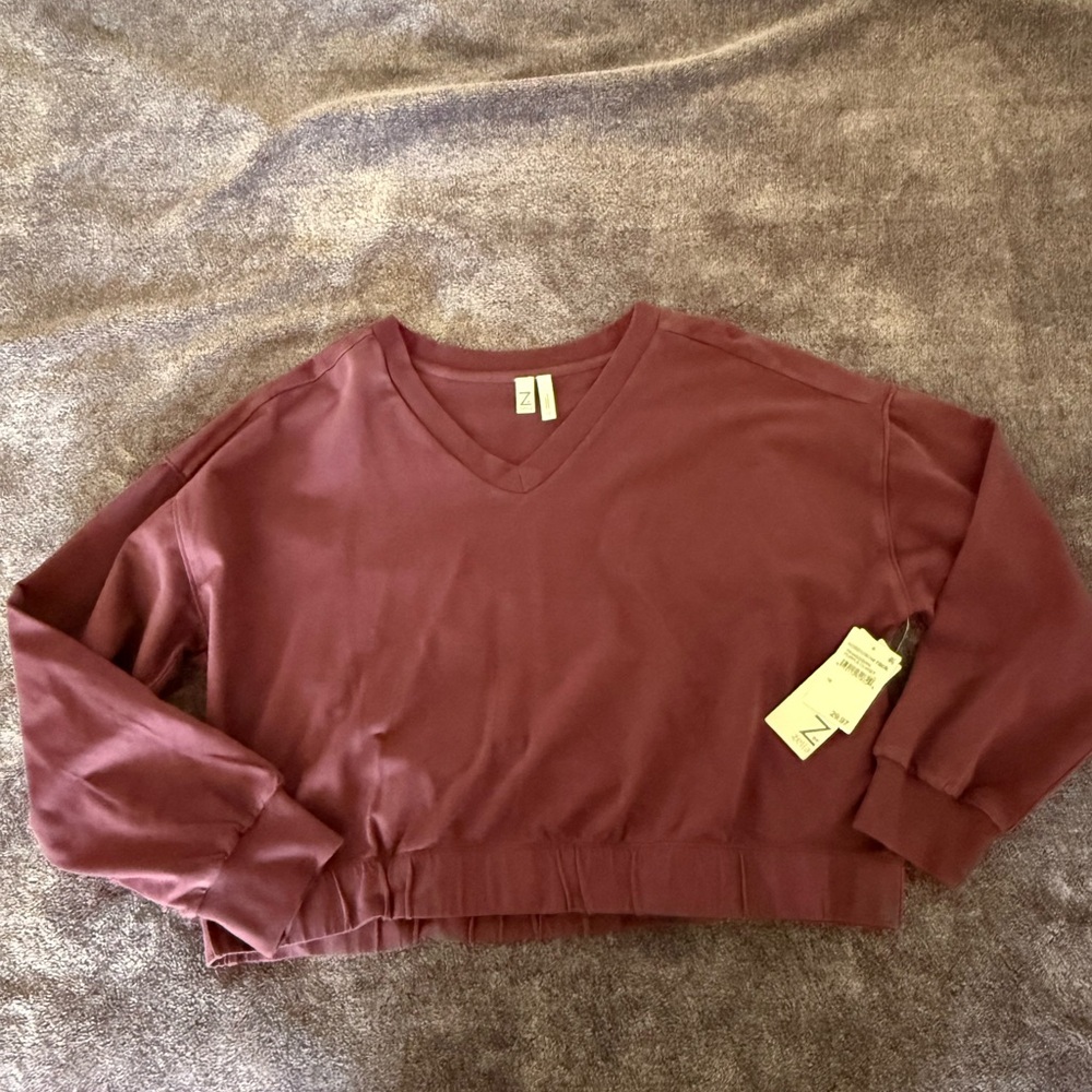 Zella Women's V-Neck Sweater - Mauve